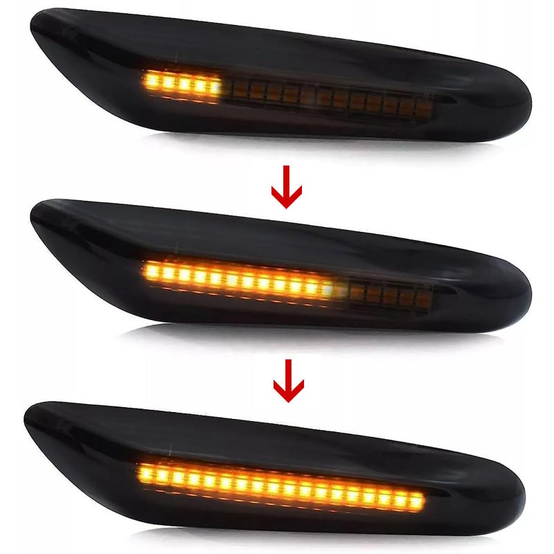 csslyzl Dynamic Amber LED Side Marker Light Sequential Blinker Turn Signal Lamp Assembly Replacement For BMW E82 E87 E90 E91 E92 E93 E60 E46 E83 X3 E53 X5 335i 328i 330i - Image 4